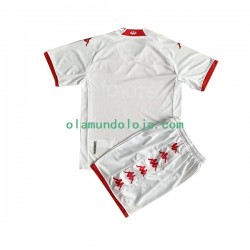 Camisola AS Monaco Criança Equipamento Primeiro 2022-2023 Manga Curta